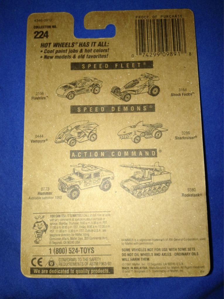 Zombot - Blue Card toy car collectible - Main Image 2