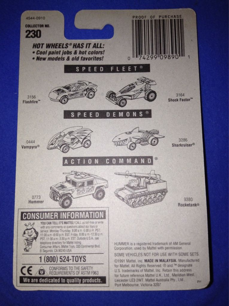 XT-3 - Blue Card toy car collectible - Main Image 2