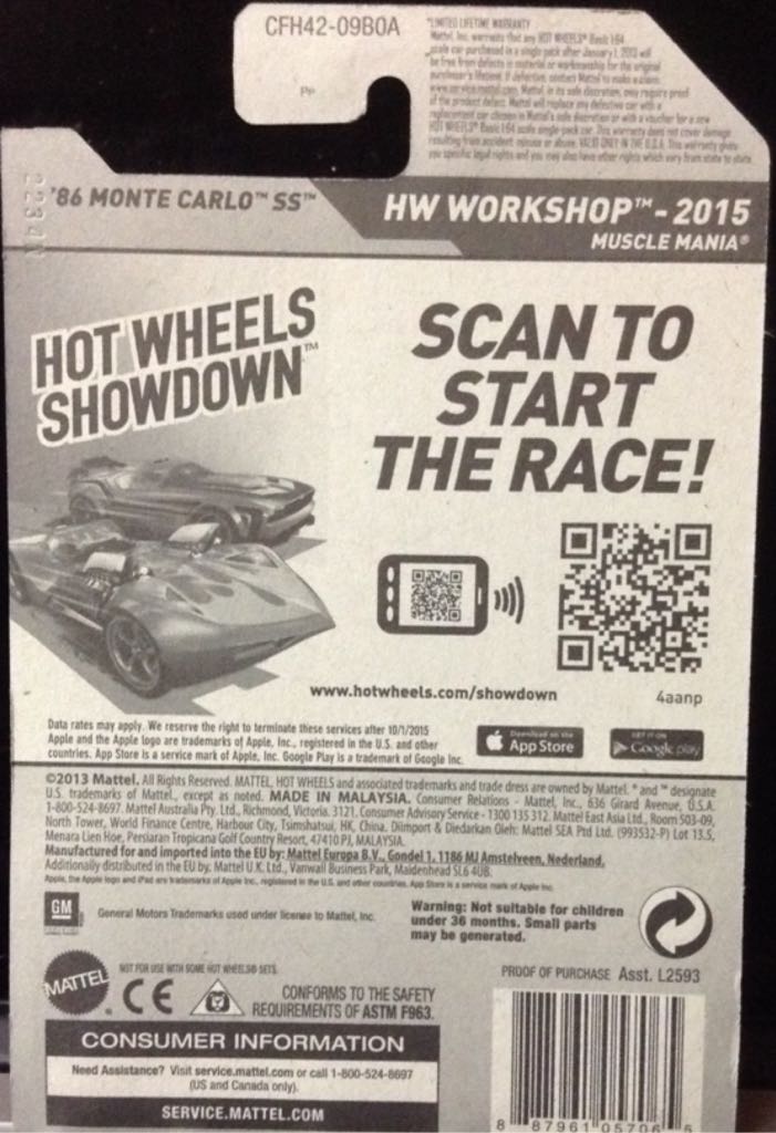 ’86 Monte Carlo SS - For Sale Or Trade toy car collectible - Main Image 2