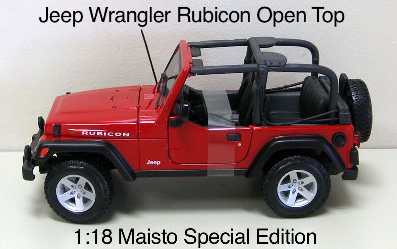 Jeep Wrangler Rubicon Open Top - Maisto Special Edition toy car collectible - Main Image 2