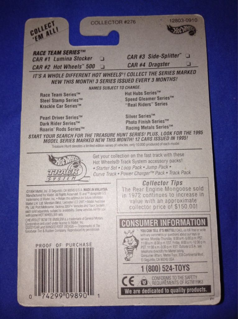 Hot Wheels 500 - Race Team Series toy car collectible - Main Image 2