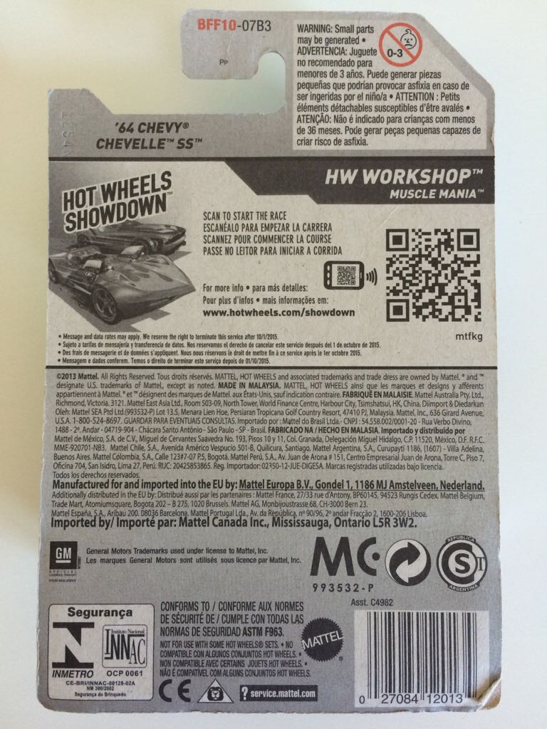 ‘64 Chevelle SS - HW WORKSHOP toy car collectible - Main Image 2