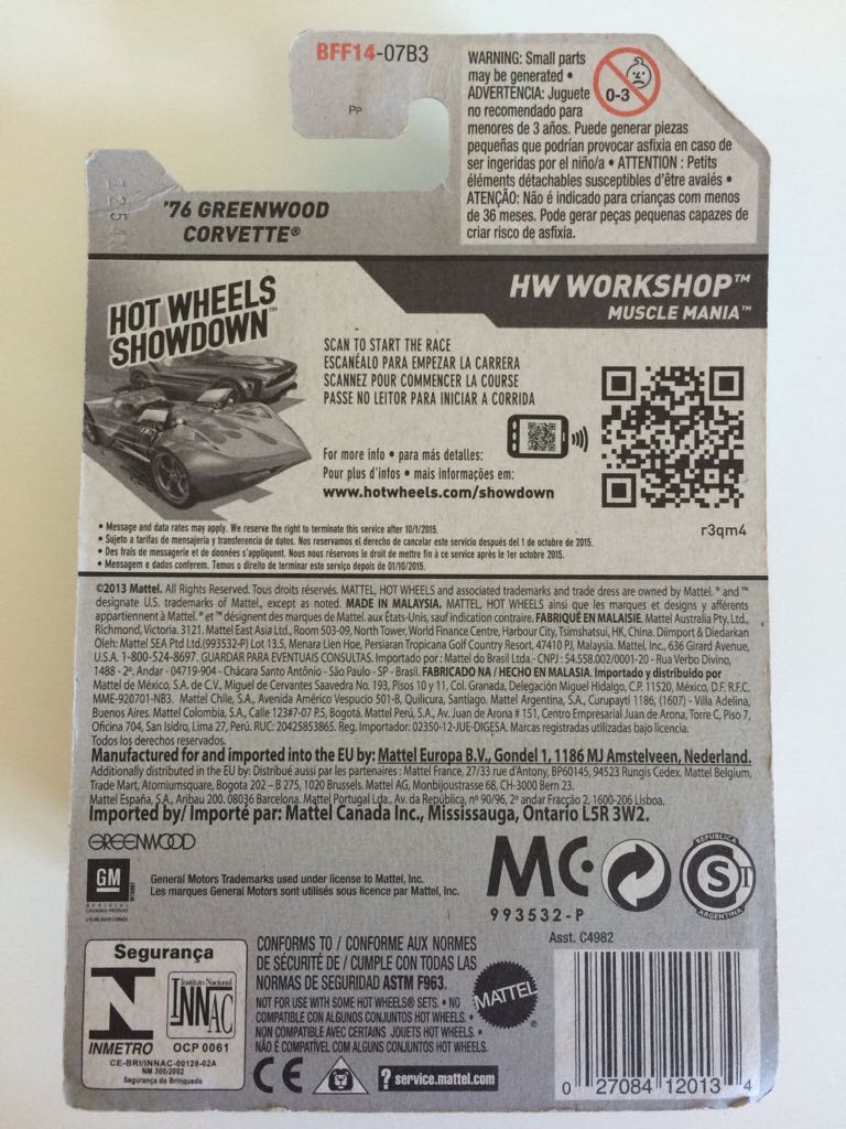 ’76 Greenwood Corvette - Muscle Mania toy car collectible - Main Image 2