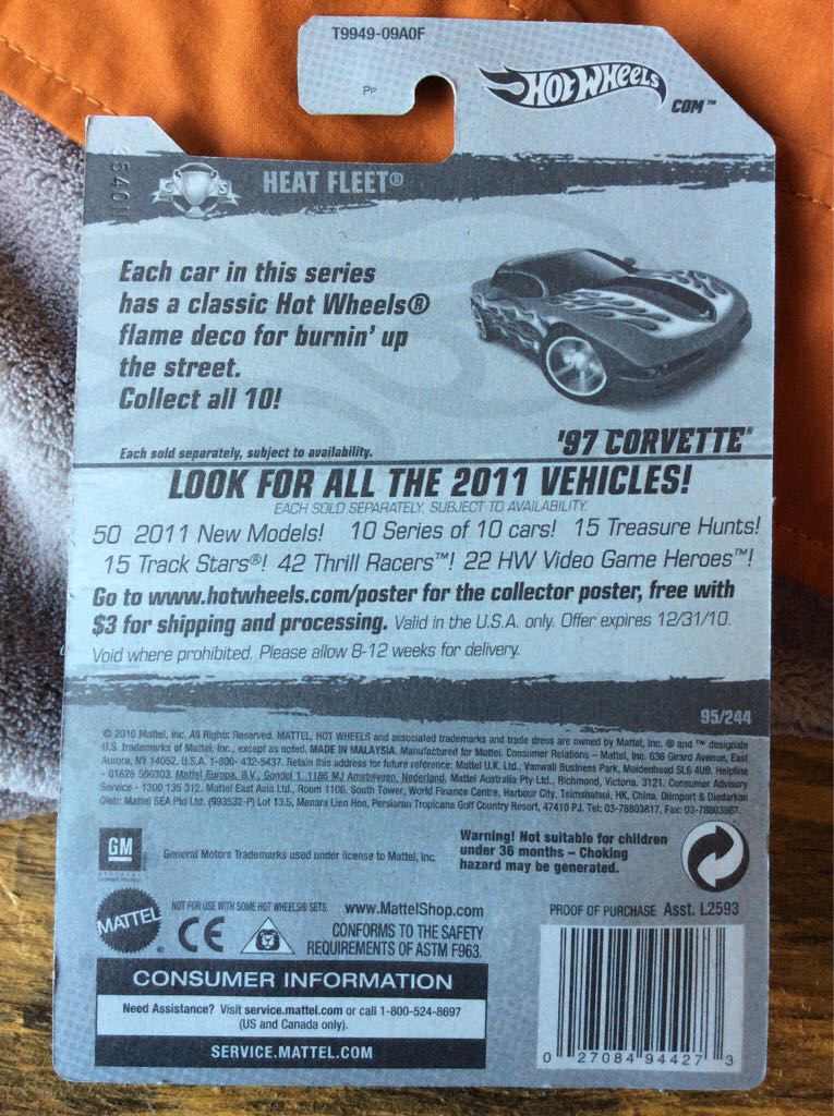Hot Wheels - Heat Fleet toy car collectible - Main Image 2