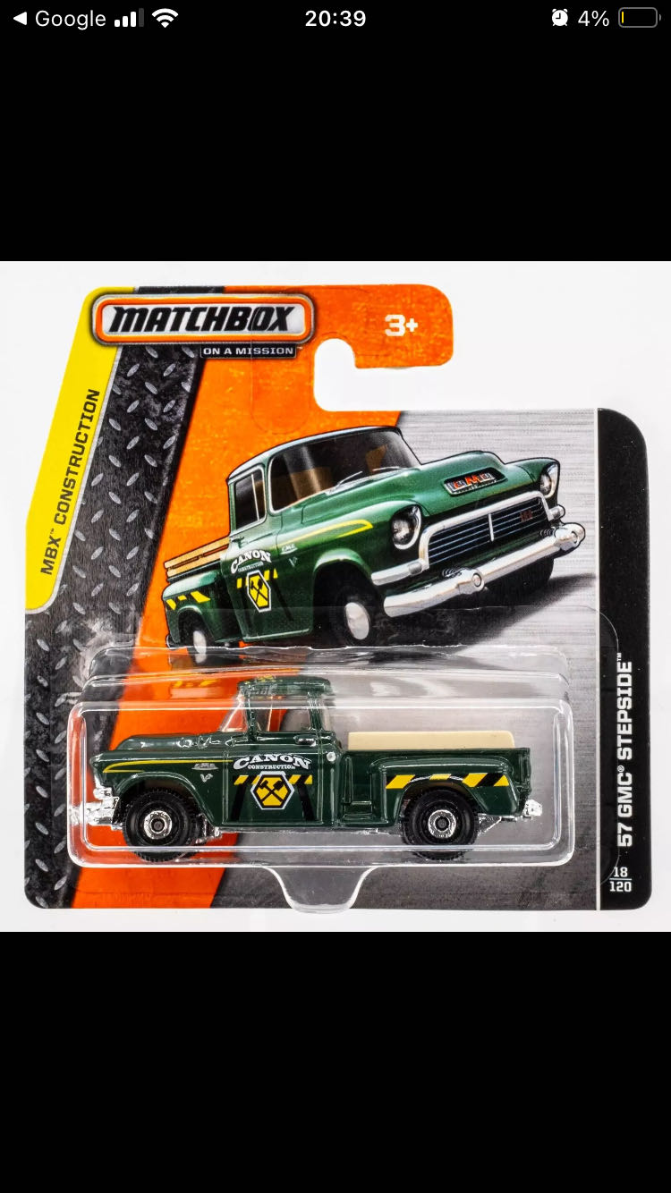 GMC Stepside 1957 - MBX Construction - 2014 toy car collectible - Main Image 2