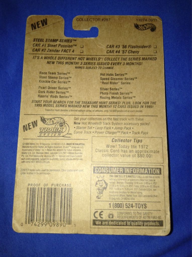 Zender Fact 4 1990 - Steel Stamp Series toy car collectible - Main Image 2