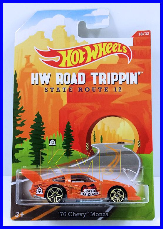 ’76 Chevy Monza - State Route 12 - Hw Road Trippin toy car collectible - Main Image 2