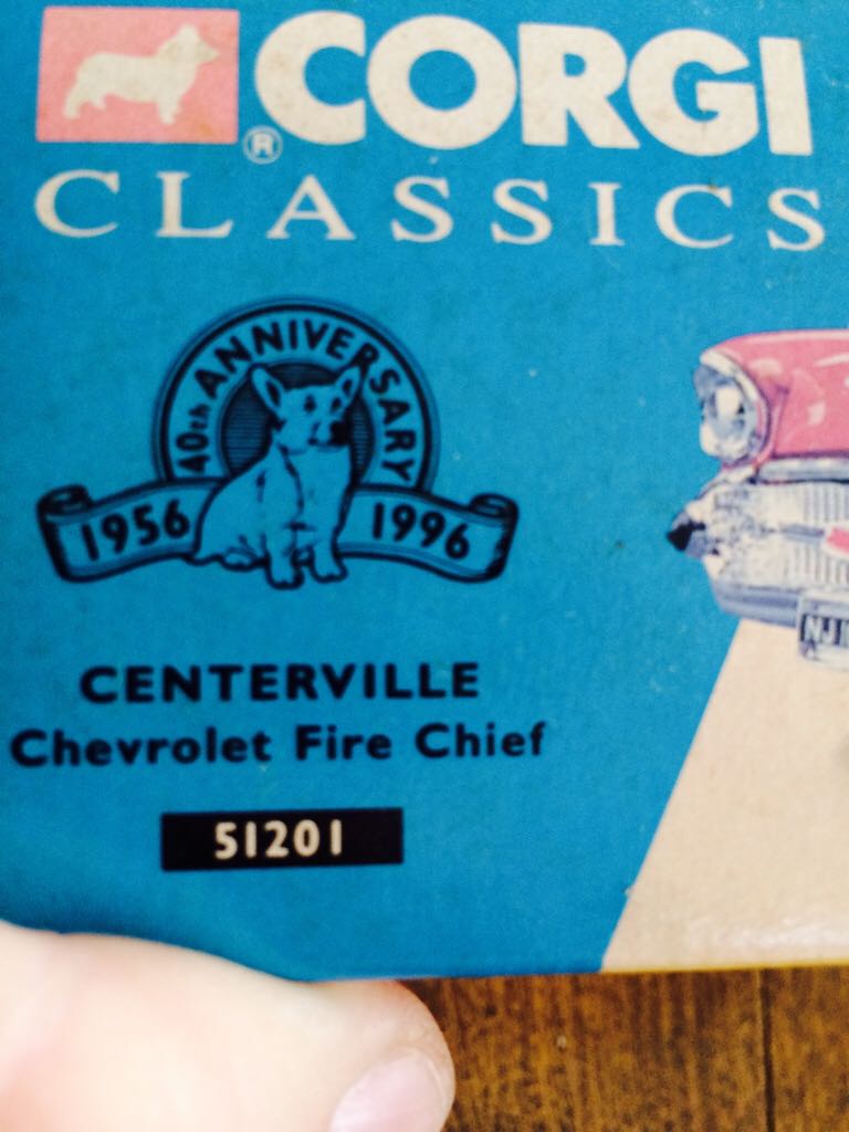 1957 Centerville Chevrolet Fire Chief - Corgi Classics toy car collectible - Main Image 2