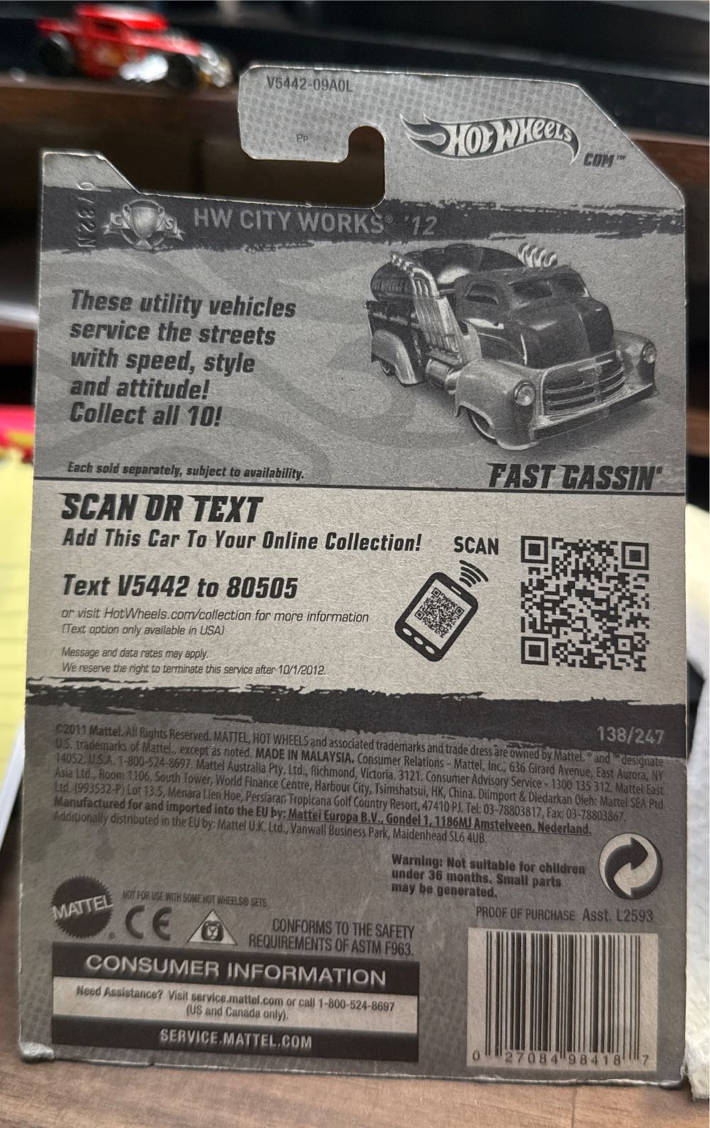 Fast Gassin’ - HW City Works Series toy car collectible - Main Image 3