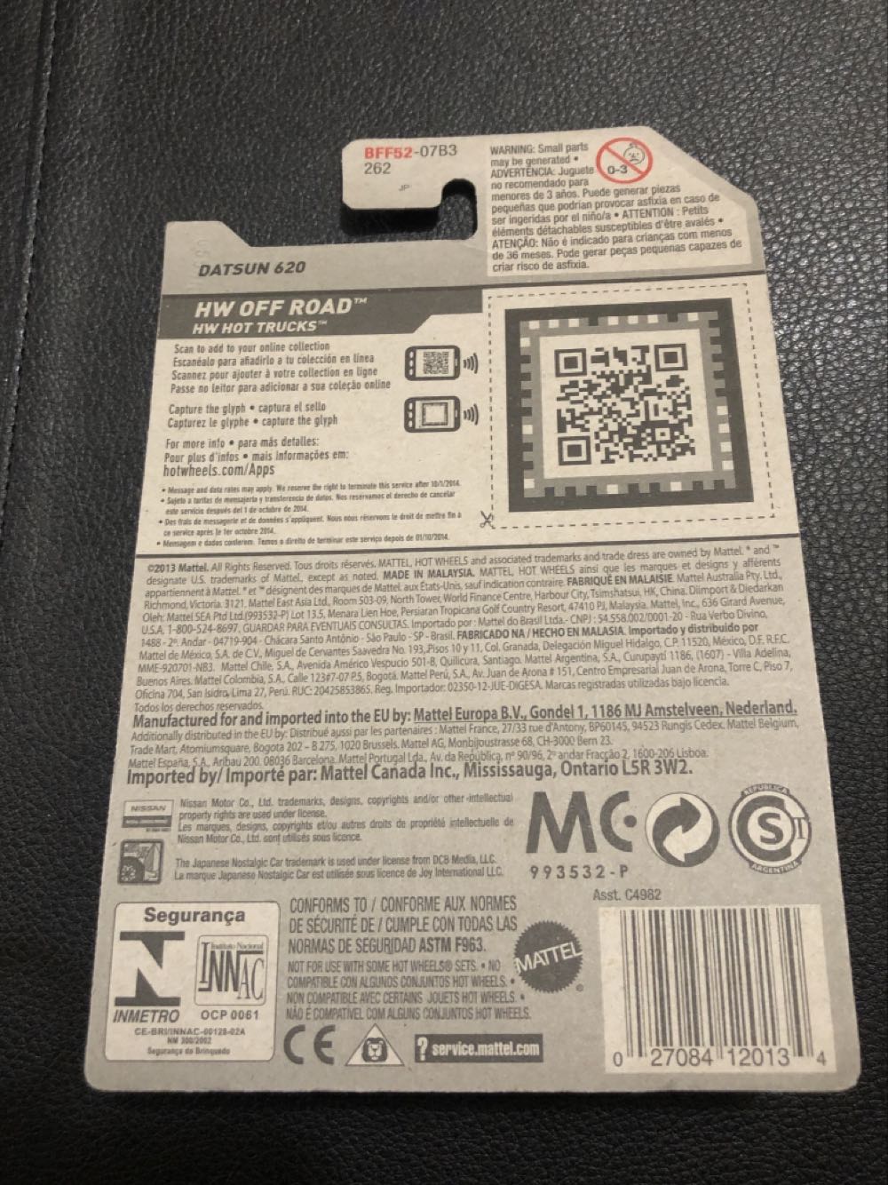 Datsun 620 - 2014 - HW Off-Road - Hot Trucks - NC toy car collectible - Main Image 3