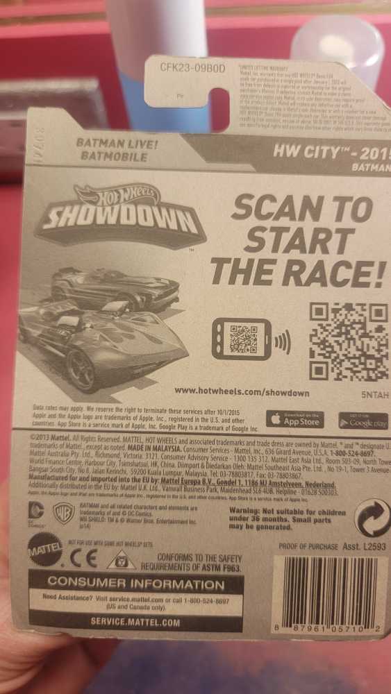 Batman Live! Batmobile - HW City - 2015 toy car collectible - Main Image 3