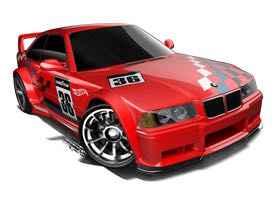 BMW E36 M3 Race - HW Race Track Aces toy car collectible - Main Image 1