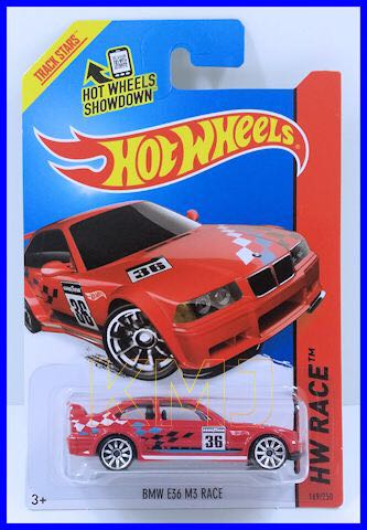 BMW E36 M3 Race - HW Race Track Aces toy car collectible - Main Image 2