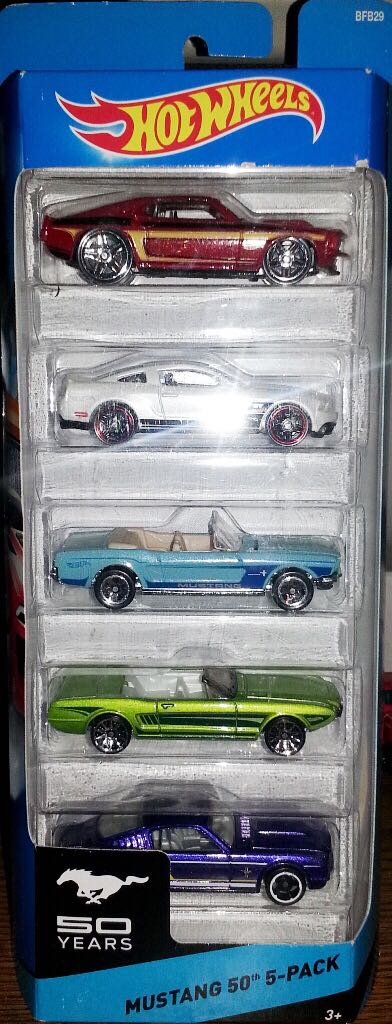 Mustang 50’ 5-Pack - HW 5-Pack 2014 toy car collectible - Main Image 2