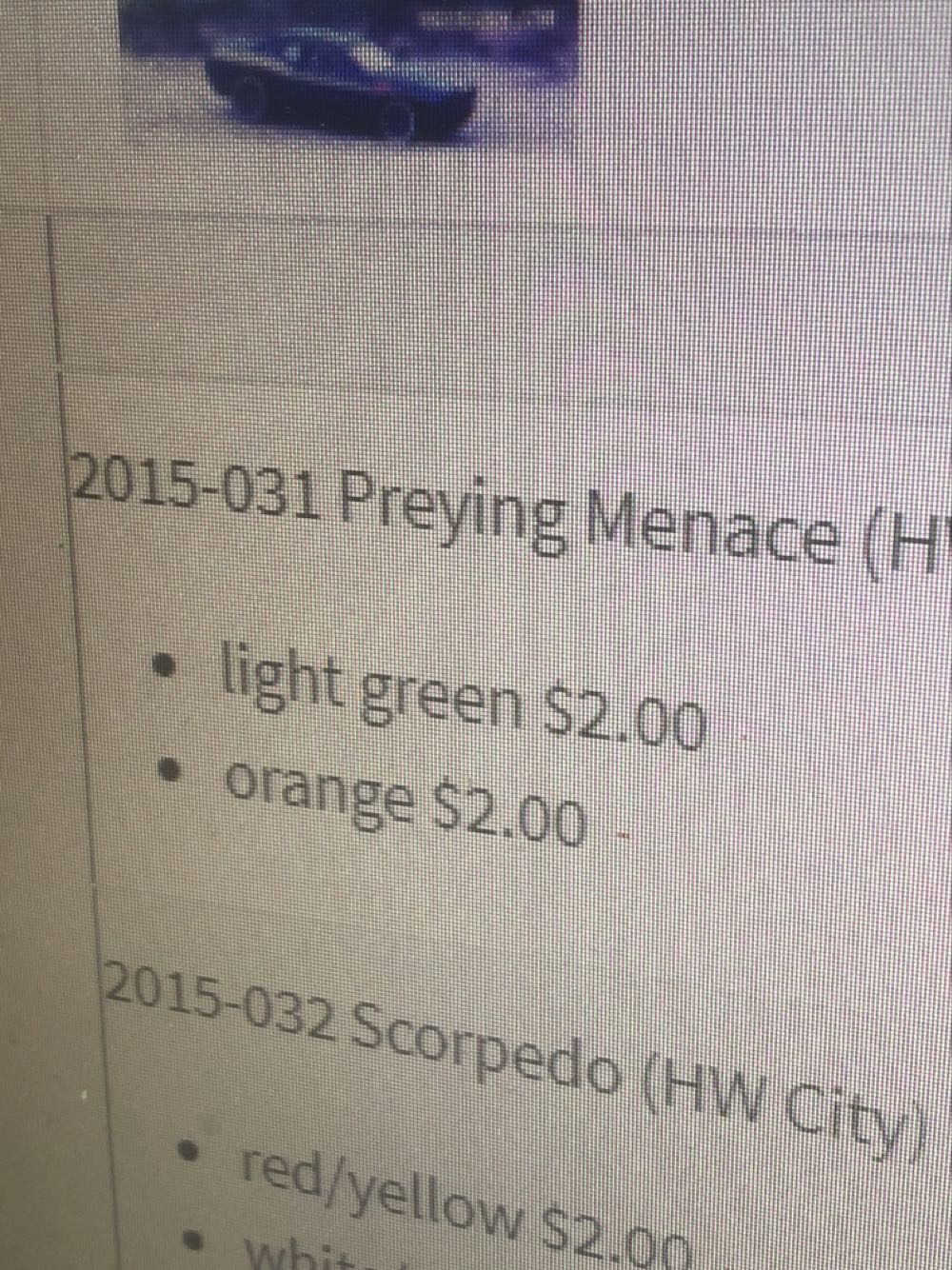 Preying Menace - HW City - 2015 Street Beasts toy car collectible - Main Image 3