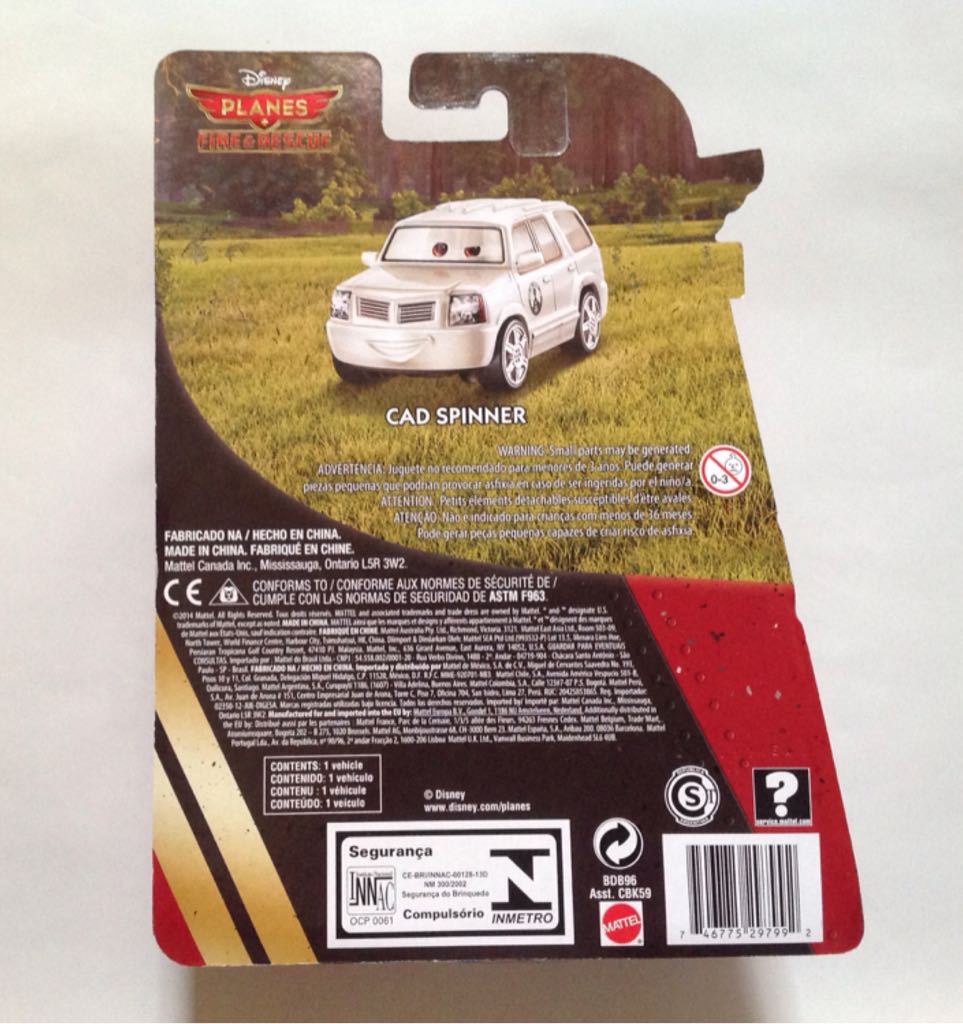 Cad Spinner - Planes Fire & Rescue toy car collectible - Main Image 2