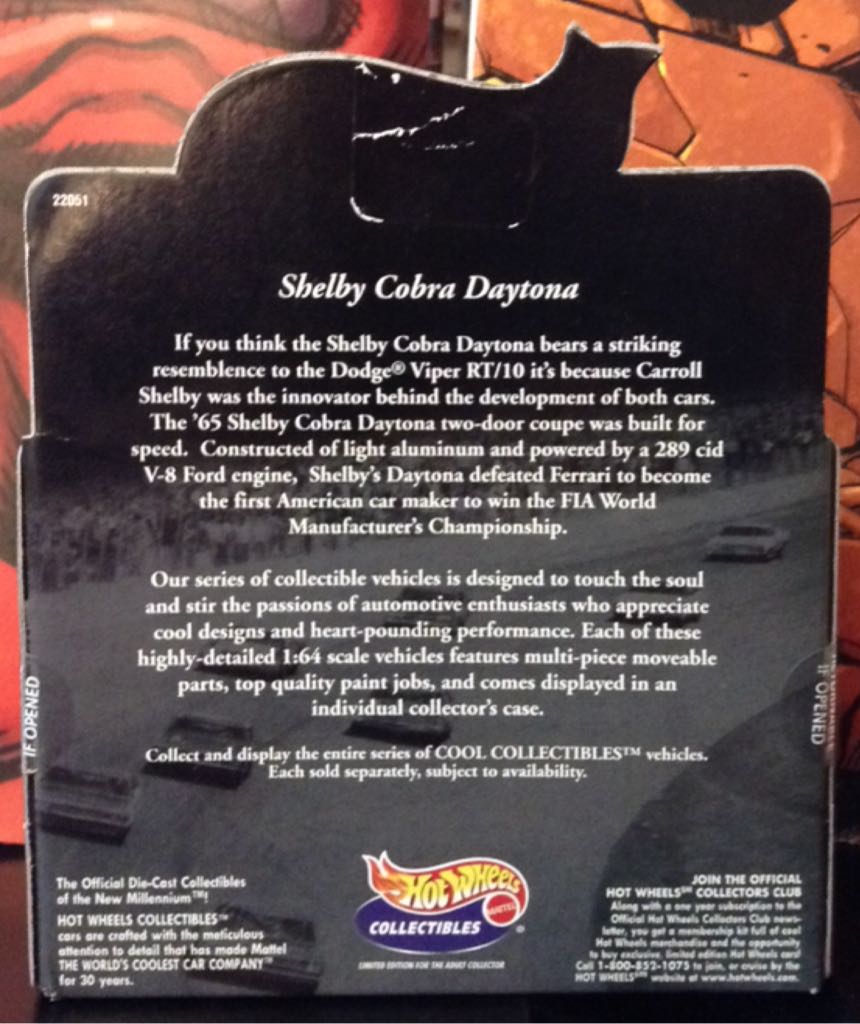 Shelby Cobra Daytona - Cool Collectibles toy car collectible - Main Image 2