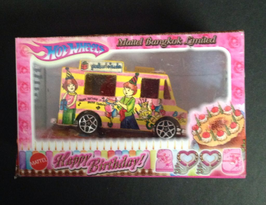 Hot Wheels Ice Cream Truck Happy Birthday - Mattel Bangkok Limited toy car collectible - Main Image 2