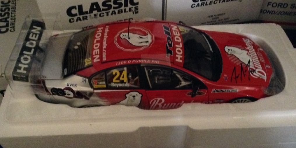 David Reynolds 2009 Bundaberg Red Racing VE Commodore toy car collectible - Main Image 1