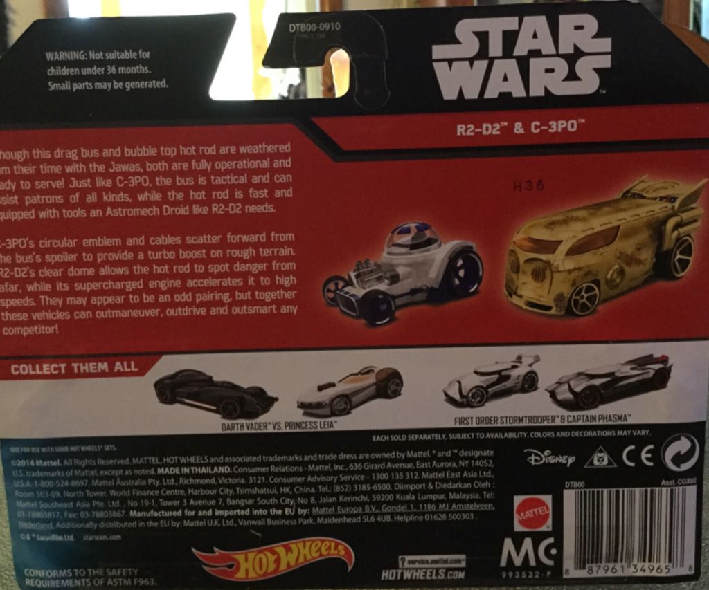 Star Wars: R2-D2 & C-3PO  toy car collectible - Main Image 2