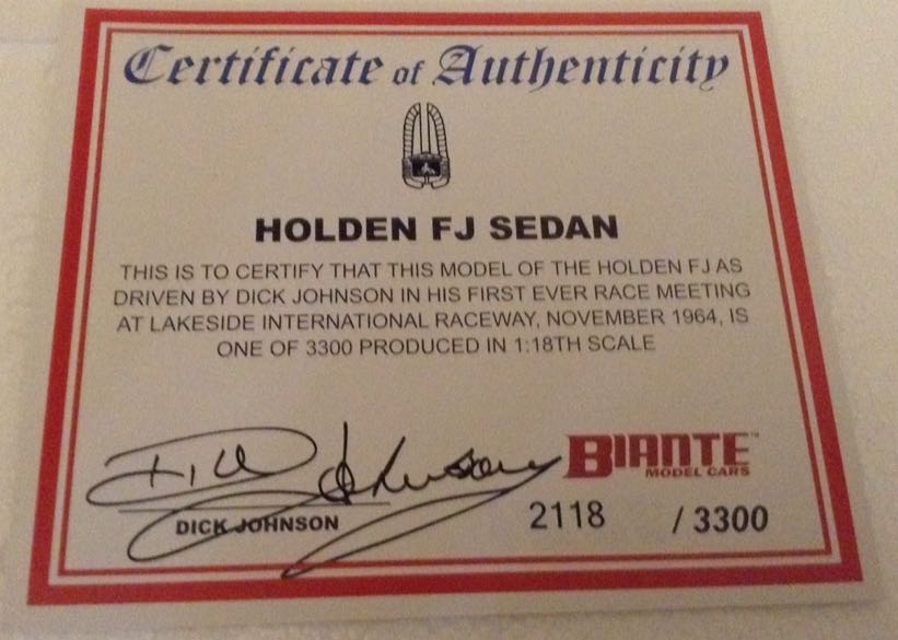 Dick Johnson 1964 FJ Holden - Dick Johnson toy car collectible - Main Image 2