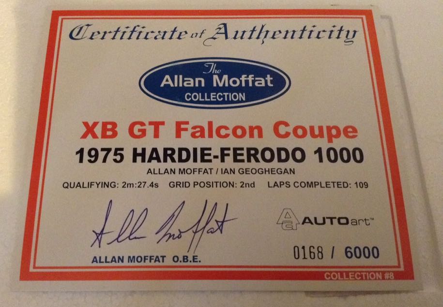 Allan Moffat and Ian Geogheghan - 1975 Bathurst  - Allan Moffat toy car collectible - Main Image 2