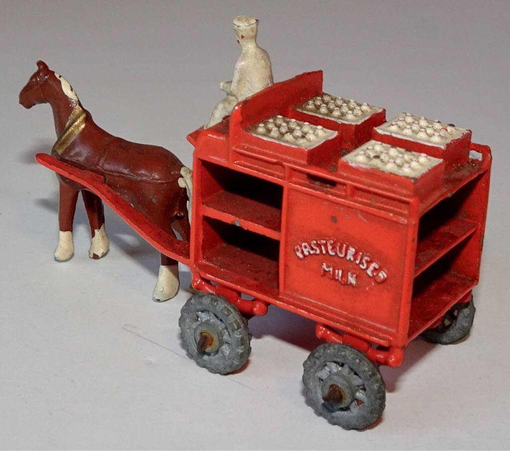 Horse Drawn Milk Float 7A-1 - 1-75 Matchbox toy car collectible - Main Image 2