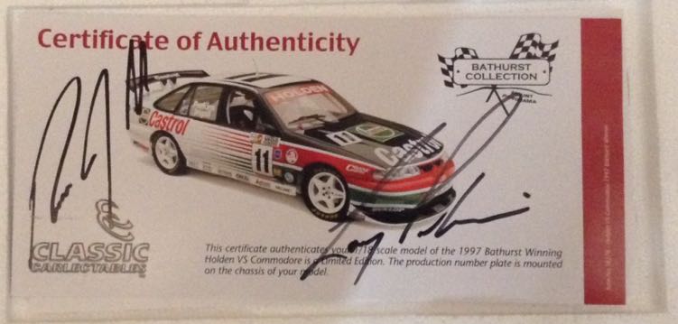 Bathurst Winner 1997 - Larry Perkins and Russell Ingall - Classic Carlectables toy car collectible - Main Image 2