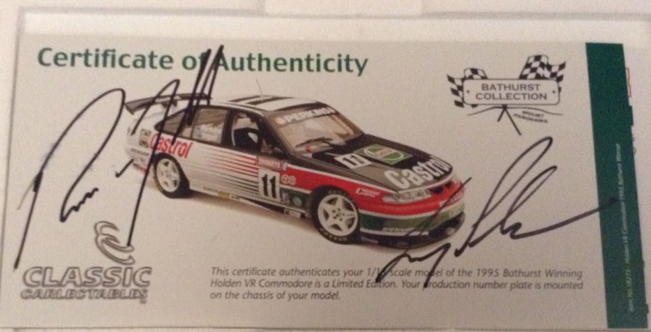 Bathurst Winner 1995 - Larry Perkins and Russell Ingall - Bathurst Winners 1/18 toy car collectible - Main Image 2