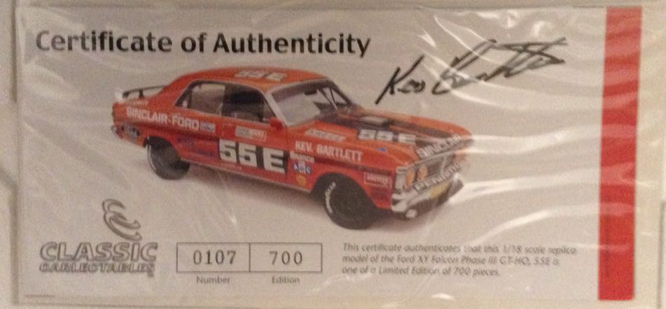 Kevin Bartlett Bathurst 1971 Ford Falcon  - Bathurst toy car collectible - Main Image 2