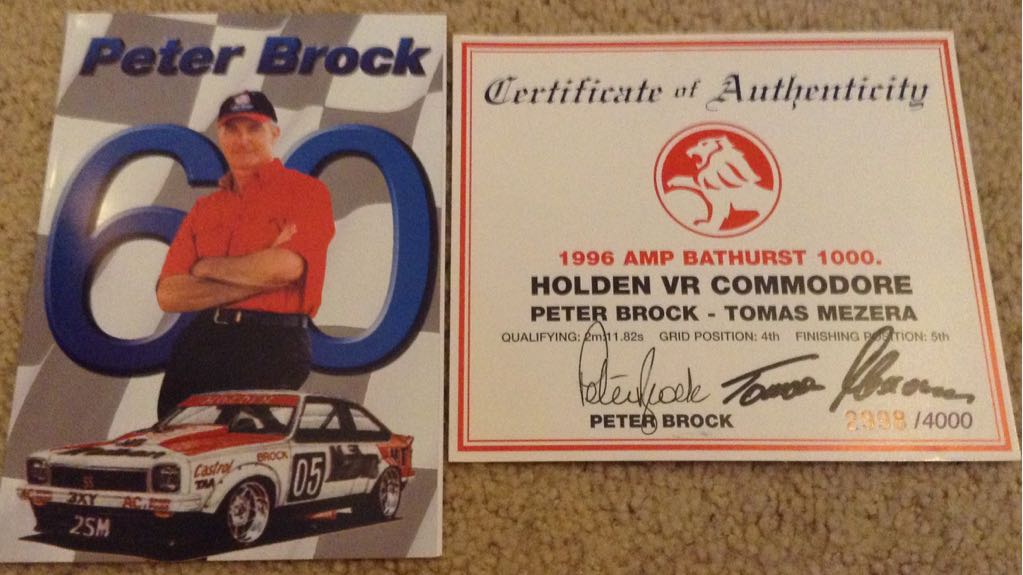 Peter Brock 1996 Bathurst 1000 - Peter Brock toy car collectible - Main Image 2
