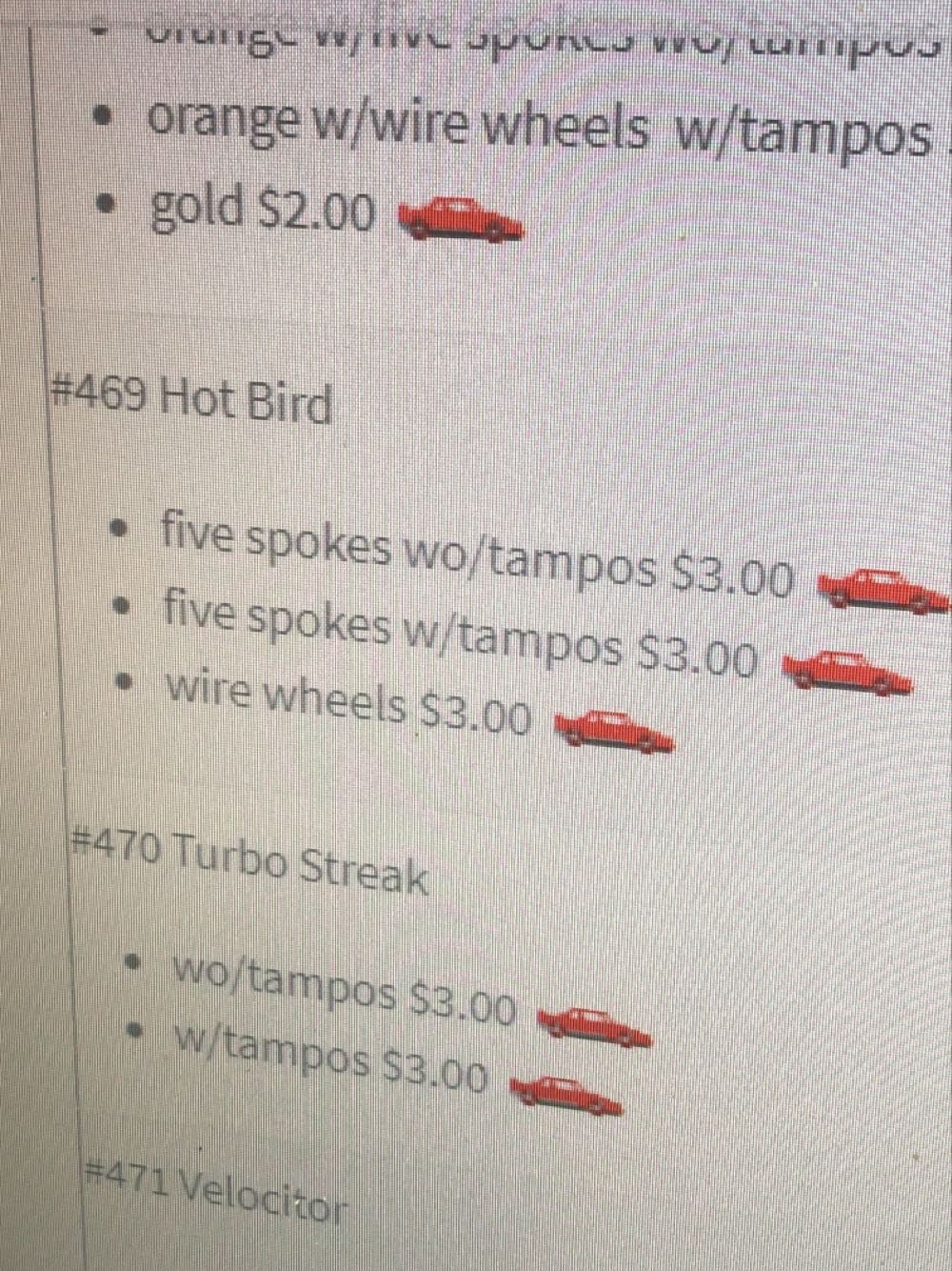 Hot Bird  toy car collectible - Main Image 3