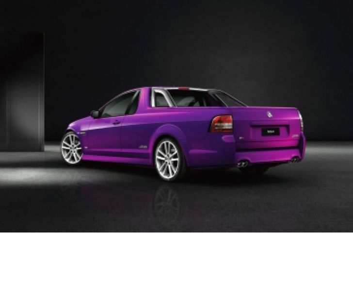 2015 Holden Ute Purple Blue - Matchbox toy car collectible - Main Image 2