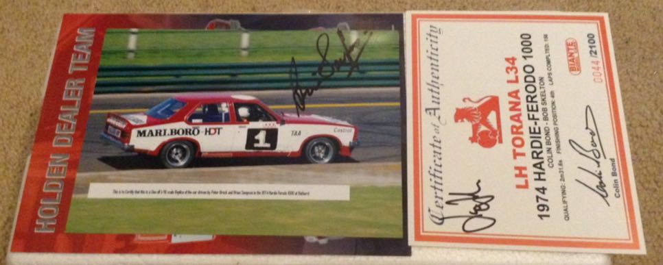 Peter Brock and Brian Sampson - 1974 Bathrst L34 HDT Torana  - Peter Brock toy car collectible - Main Image 2