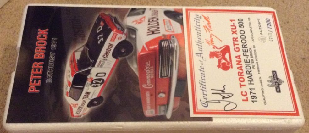 Peter Brock 1971 Bathurst XU-1 Torana - Peter Brock toy car collectible - Main Image 2