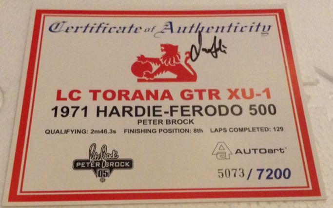 Peter Brock - 1970 Sandown XU-1  - Peter Brock toy car collectible - Main Image 2