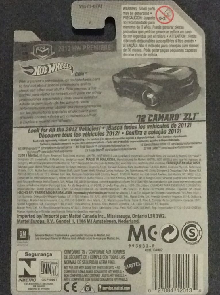 Camaro ZL1 ’12 - New Models toy car collectible - Main Image 2