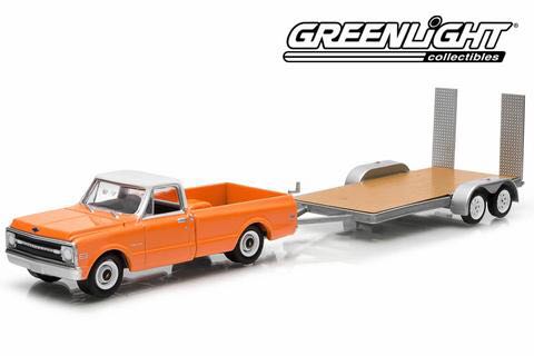 1969 Chevrolet C-10 Truck And Flatbed Trailer - Hitch & Tow toy car collectible - Main Image 2