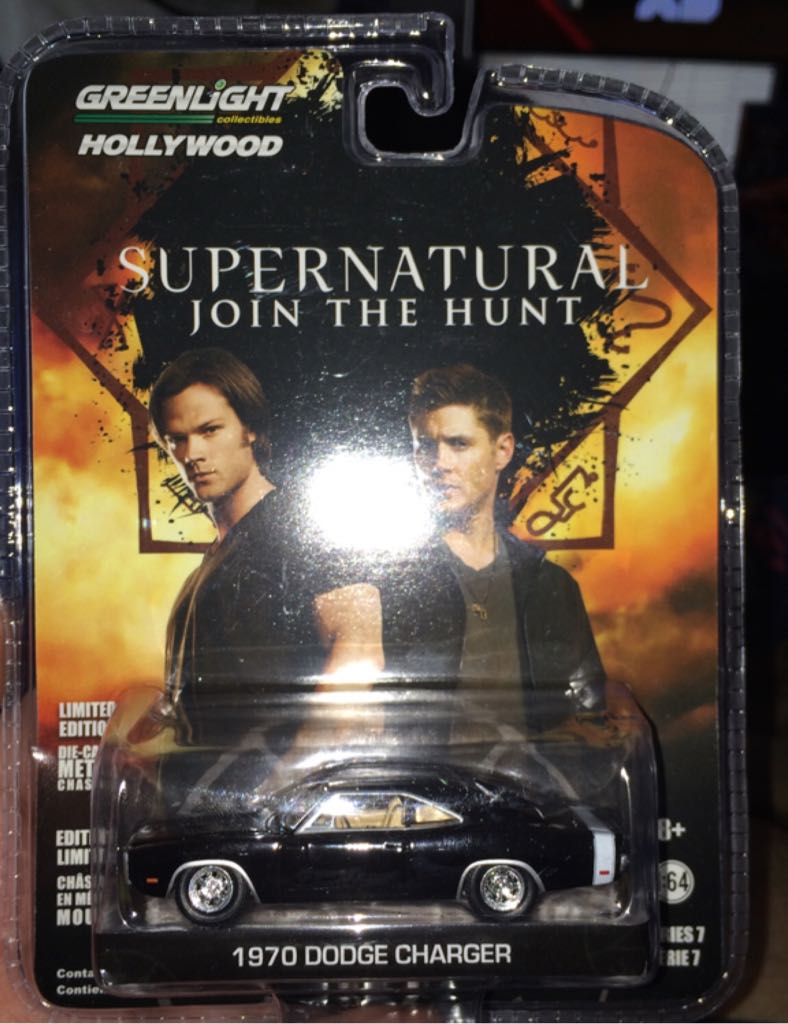 Supernatural: 1970 Dodge Charger - Greenlight Hollywood toy car collectible - Main Image 1