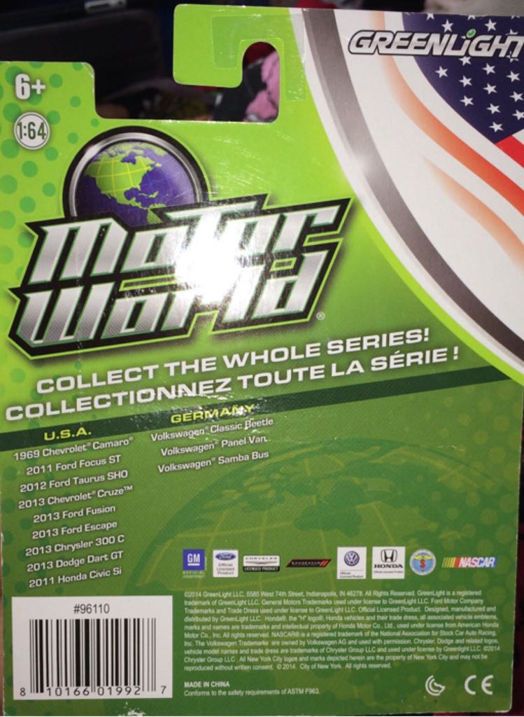 Greenlight 1969 Chevrolet Camaro - Motor World - American toy car collectible - Main Image 2