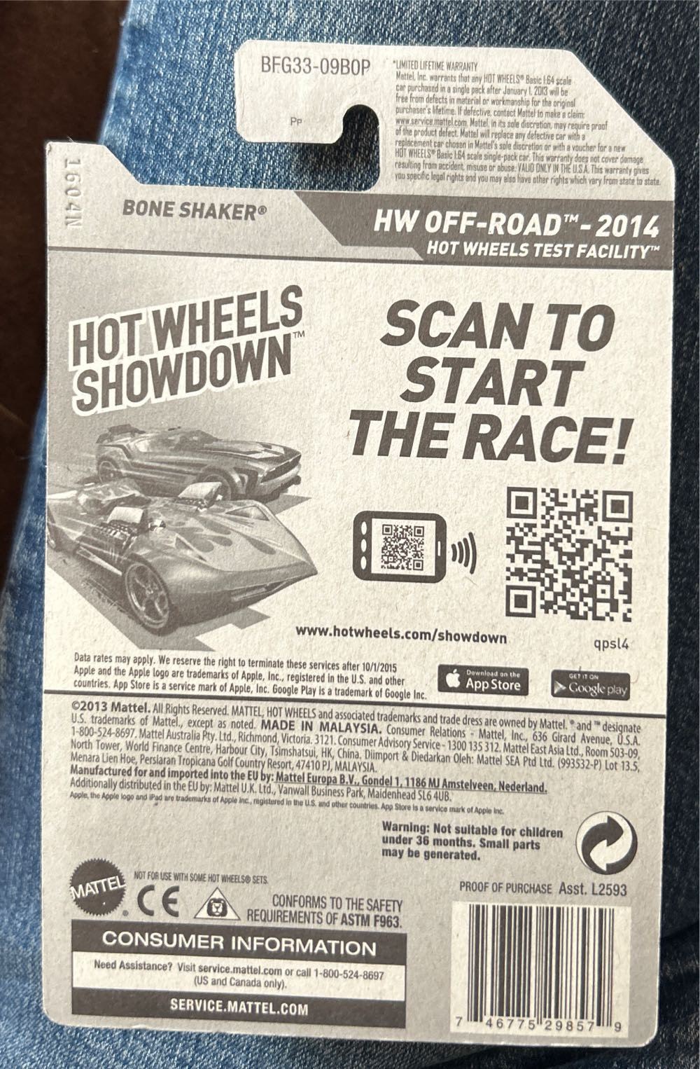 BONE SHAKER™.   - HW OFF-ROAD™ toy car collectible - Main Image 3