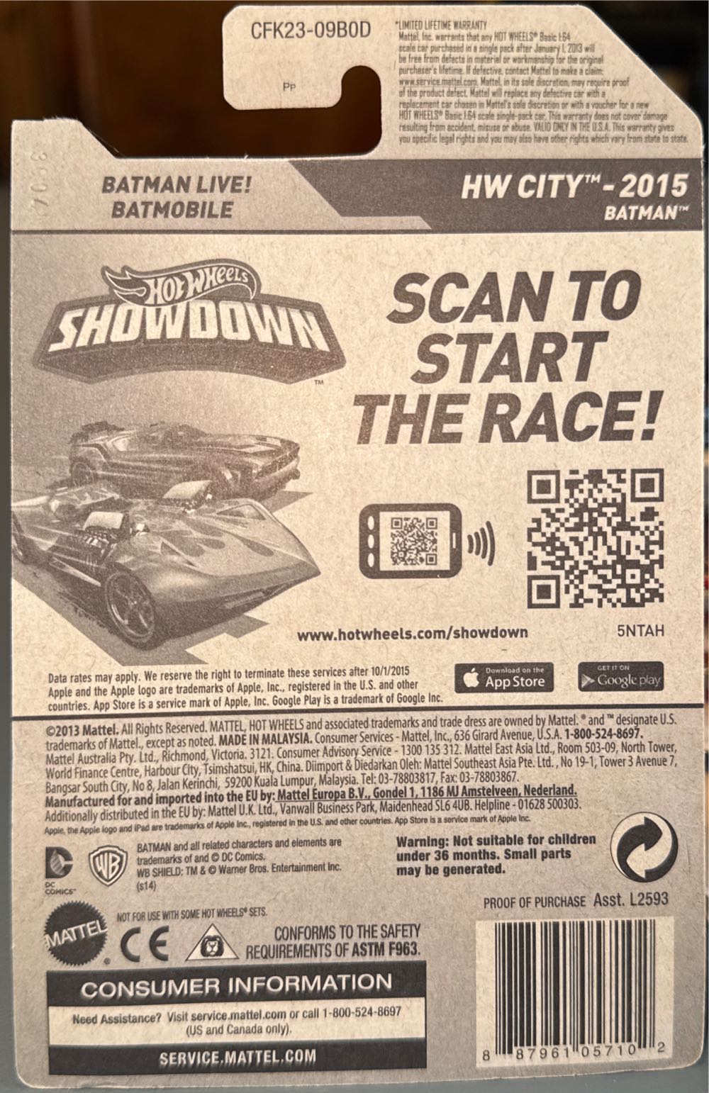 Batman Live! Batmobile - BATMAN toy car collectible - Main Image 3