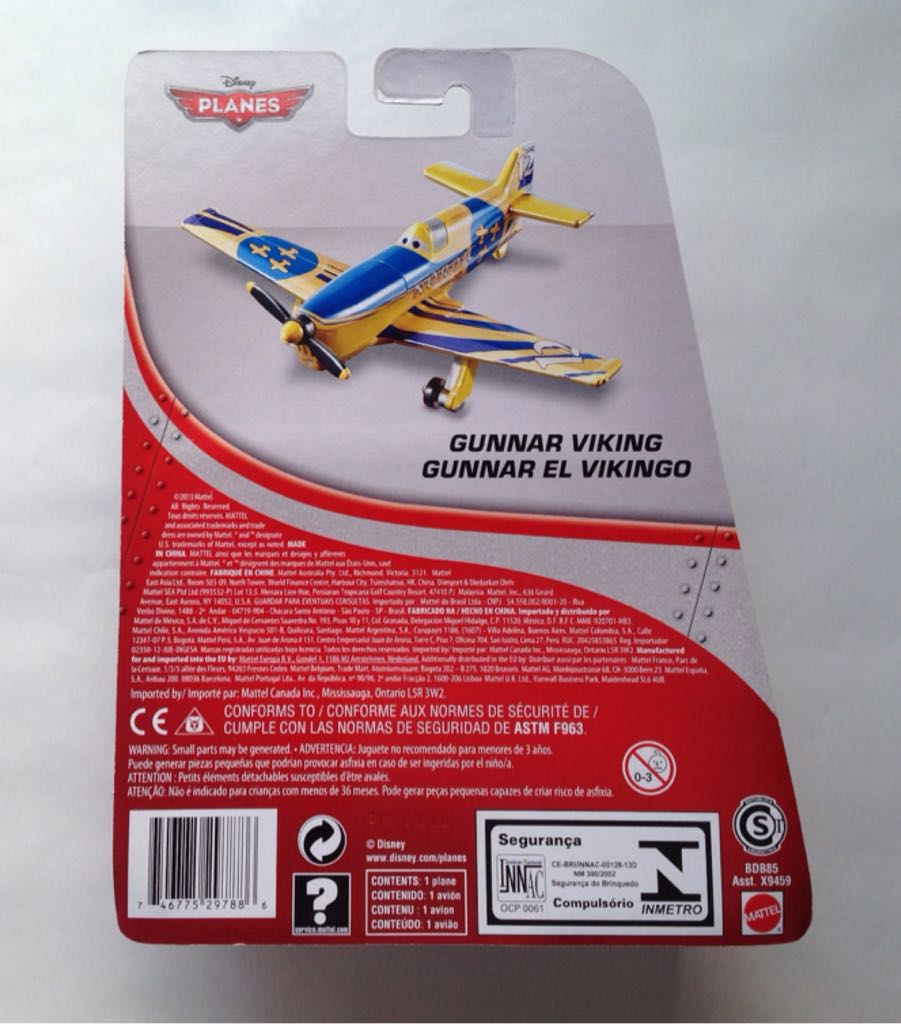 Gunnar Viking - Planes - World Of Cars toy car collectible - Main Image 2