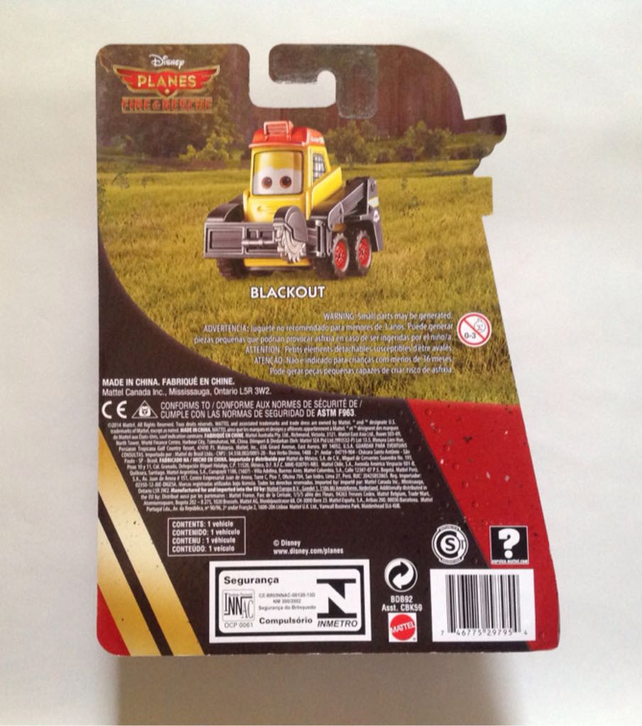 Blackout - Planes Fire & Rescue toy car collectible - Main Image 2