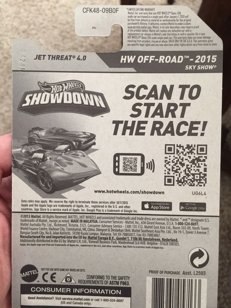 Jet Threat 4.0 - HW OFF-ROAD-2015 SKI SHOW toy car collectible - Main Image 2