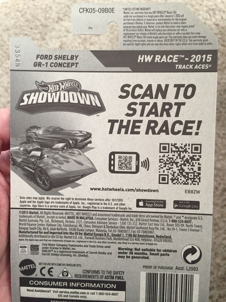 Ford Shelby GR-1 Concept - 2015 HW Race toy car collectible - Main Image 2