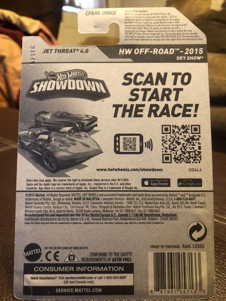 Jet Threat 4.0 - 2015 Treasure Hunt toy car collectible - Main Image 2