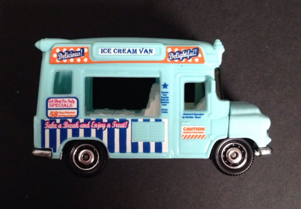 Ice Cream Van Blue  toy car collectible - Main Image 1