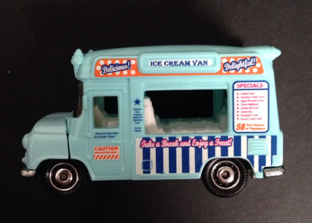Ice Cream Van Blue  toy car collectible - Main Image 2