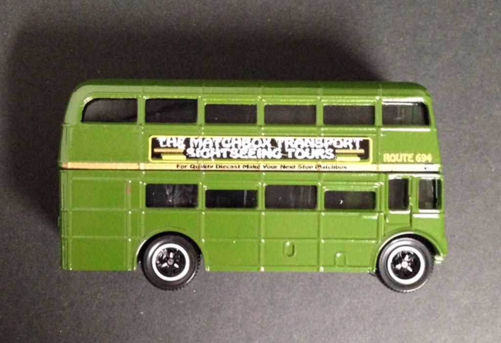 Matchbox Double Decker Sightseeing Tours  toy car collectible - Main Image 1